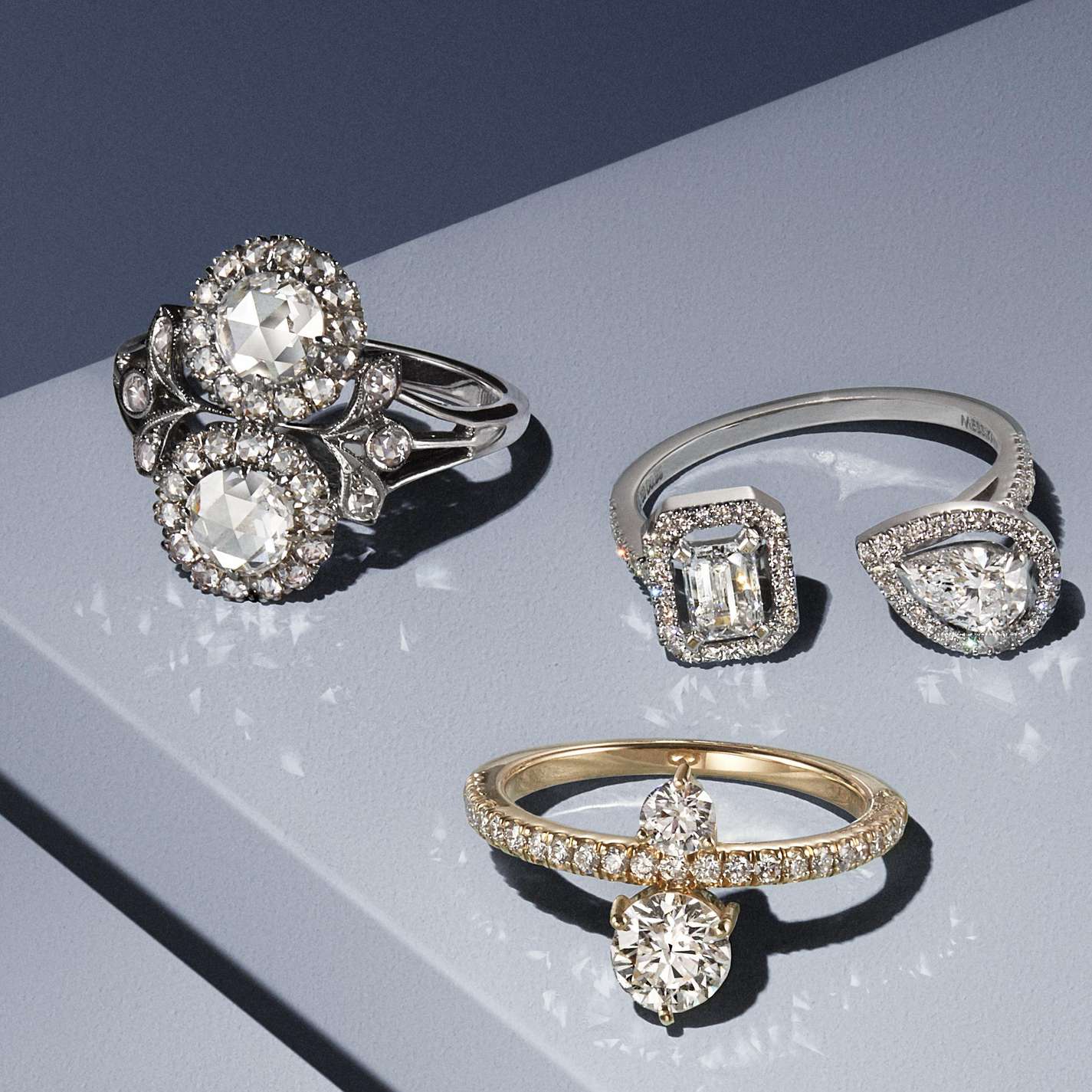 デザイナーが選ぶ美しい2つのダイヤモンドのオーダー婚約指輪20選 | 千葉・柏で結婚指輪をオーダーメイドするならヨーアンドマーレ